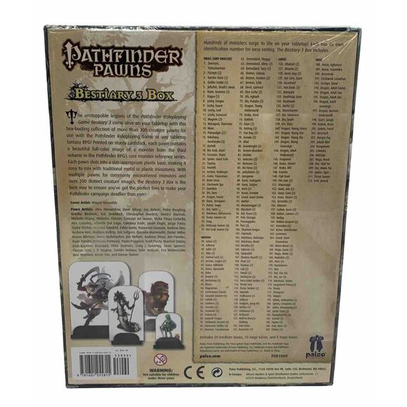 Bestiary 3 Box - Pathfinder Pawns by Paizo Publishing Staff New D&D Fantasy - Picture 3 of 3